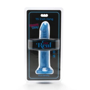 GET REAL - HAPPY DICKS DONG 19 CM BLU
